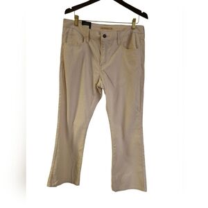 NWT Levi's Premium Middy Ankle Bootcut Corduroy Pants Cream Size 32 x 27